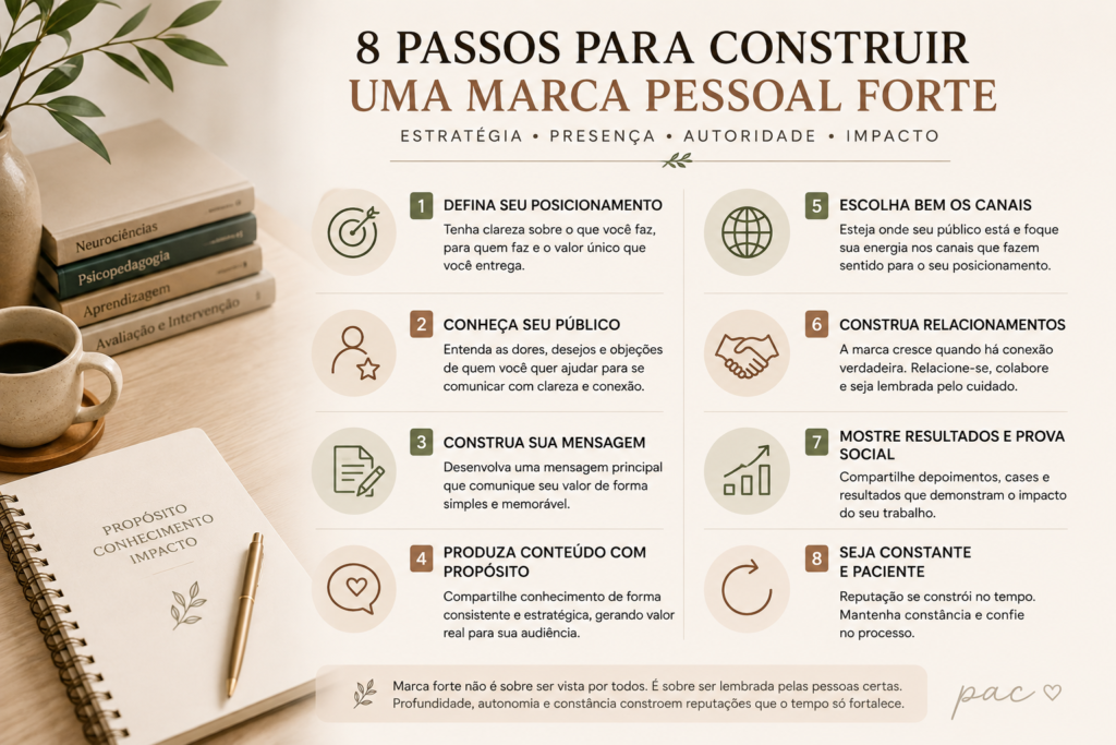 passos para construir marca pessoal forte na psicopedagogia