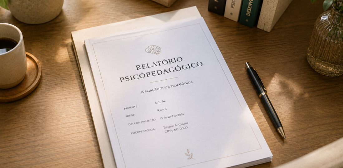 relatório psicopedagógico entregue à família