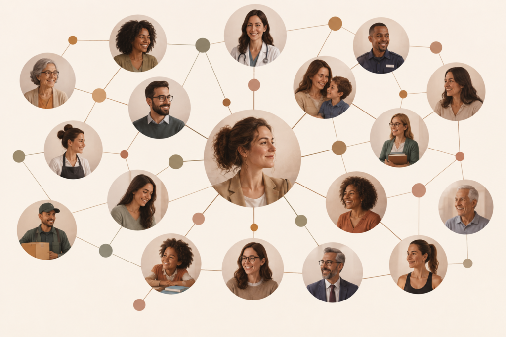 rede de relações cotidianas como forma de networking